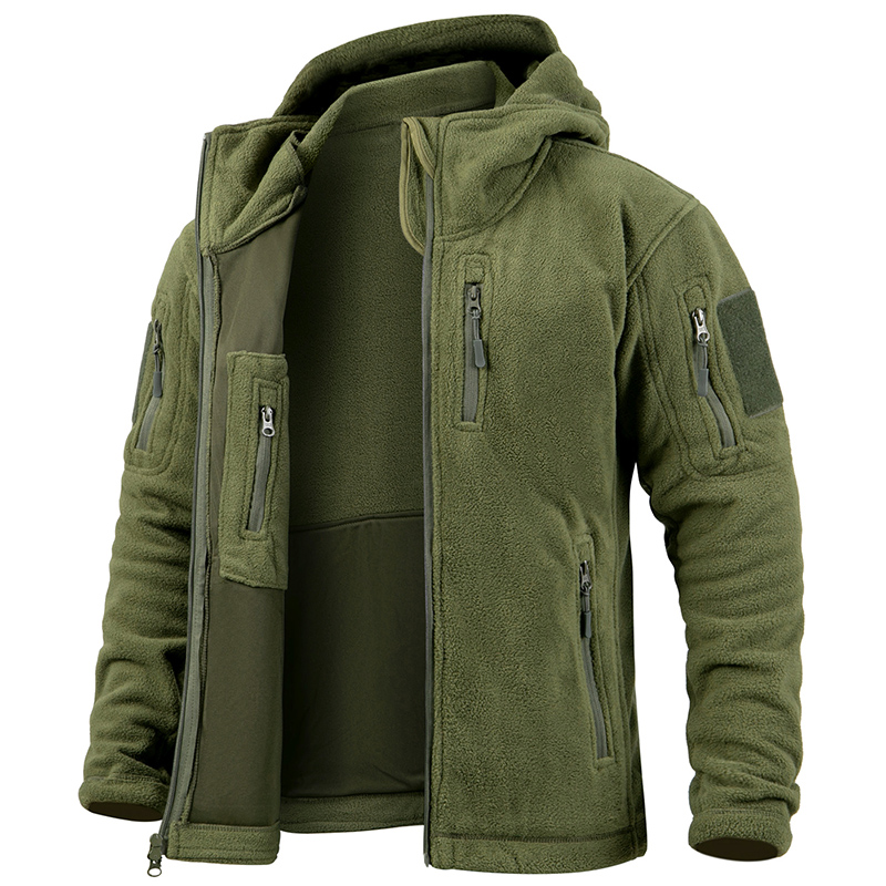 Outdoor Hunting Hoodie - Men's Tactical Fleece Jacket Winter Warm