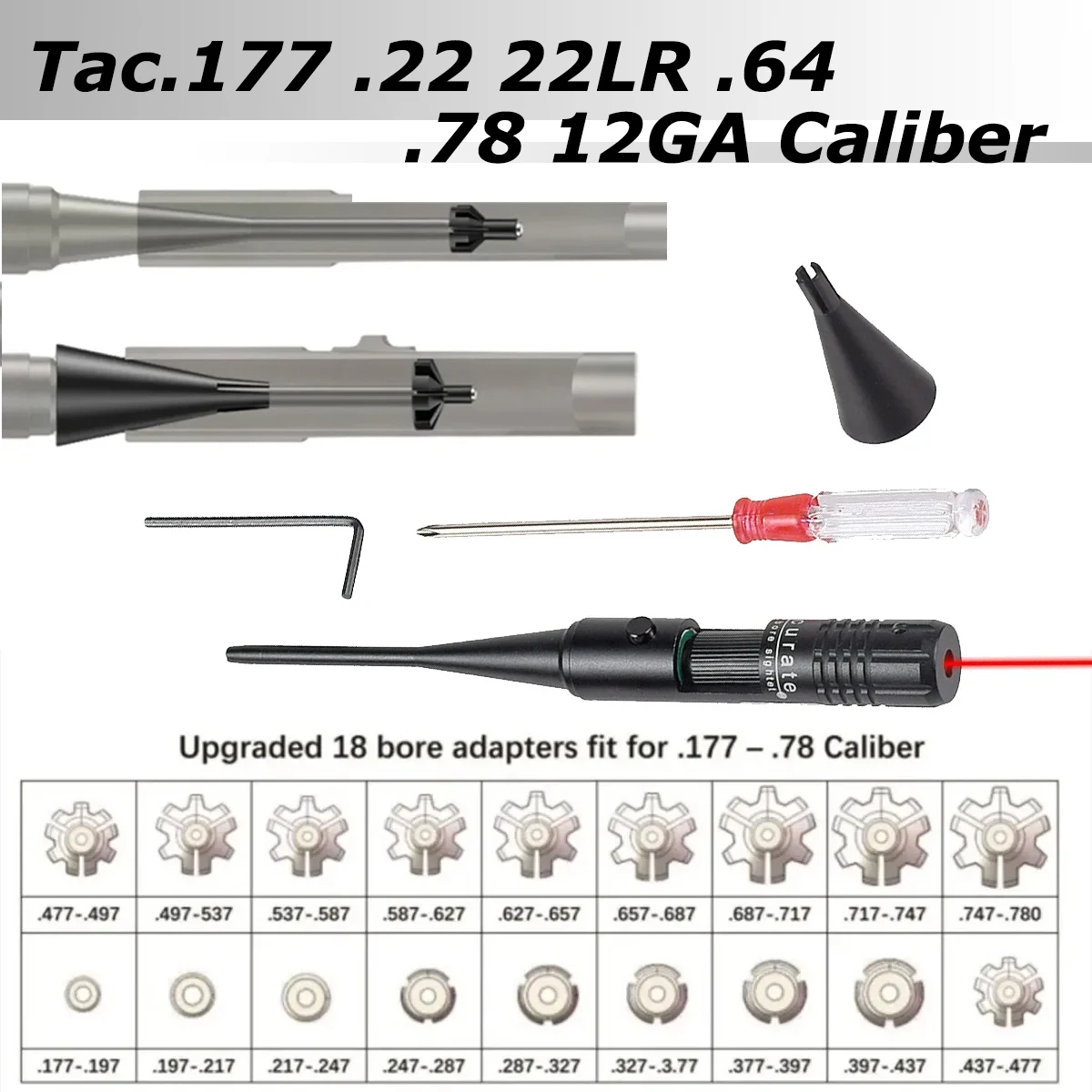 Tactical Green Red Laser Bore  - Laser Boresighter Kit recension och pris
