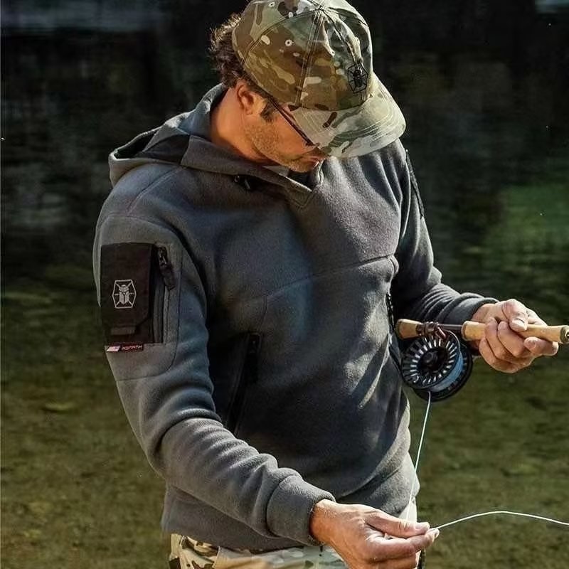 Men Winter Thermal Fleece Outd - Outdoor Hunting Hoodie recension och pris