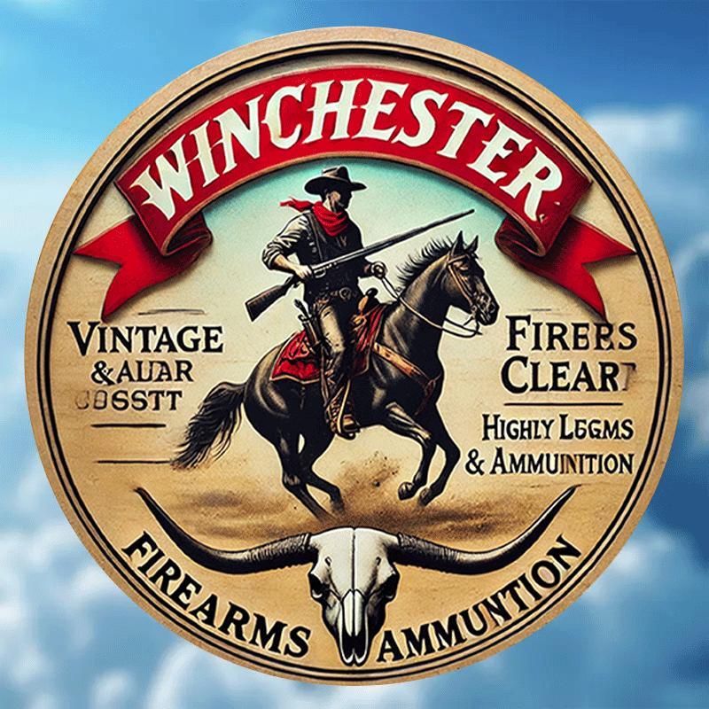 Winchester vintage round metal - Hunting Outdoor Christmas Decorations recension och pris