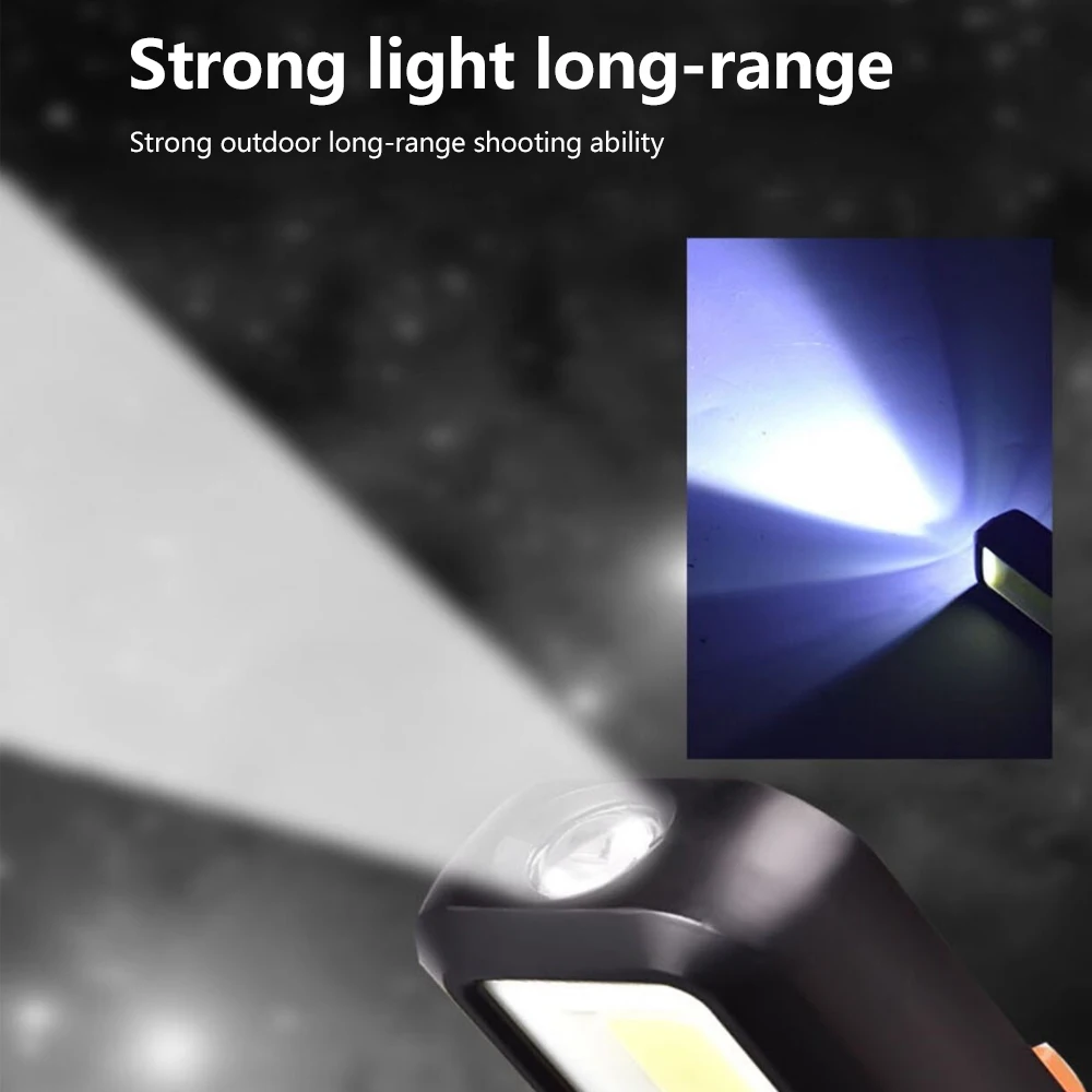 Powerful COB LED Work Light Ca - Tactical Flashlight Rechargeable recension och pris
