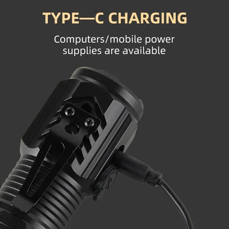 Portable Mini LED Handheld Fla - Tactical Flashlight Rechargeable recension och pris