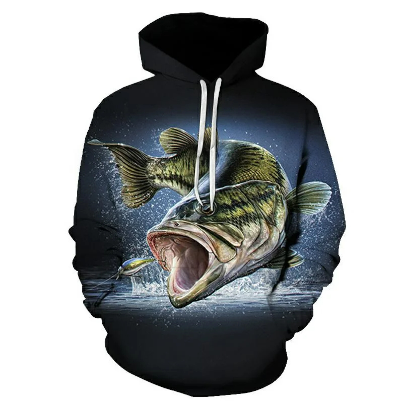 New 3D printed koi fish patter - Outdoor Hunting Hoodie recension och pris