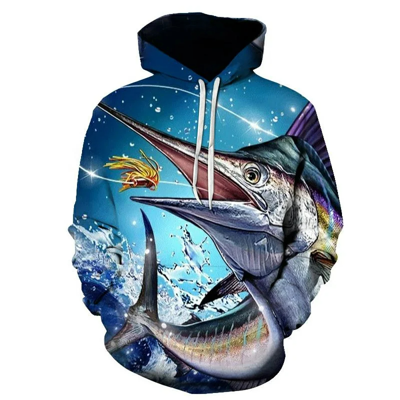 New 3D printed koi fish patter - Outdoor Hunting Hoodie recension och pris