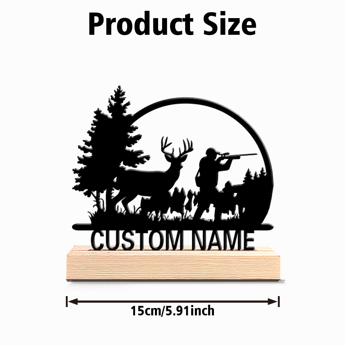 1pc Fashion ersonalized Custom - Hunting Outdoor Christmas Decorations recension och pris
