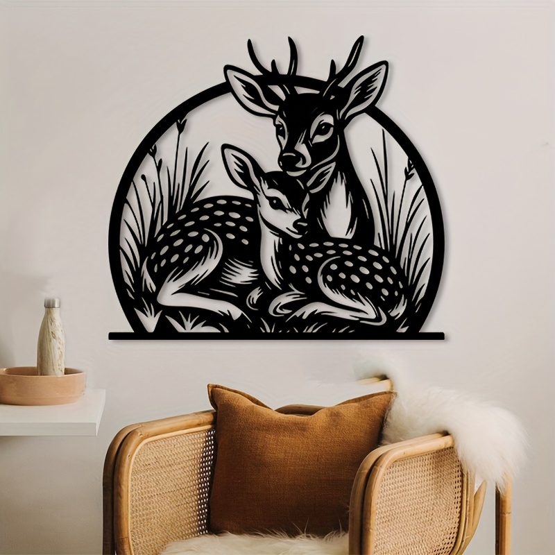 Brand Rustic Iron Deer Wall Ar - Hunting Outdoor Brand recension och pris