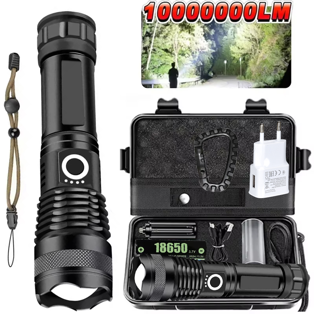 High Power LED Flashlight Rech - Tactical Flashlight Rechargeable recension och pris